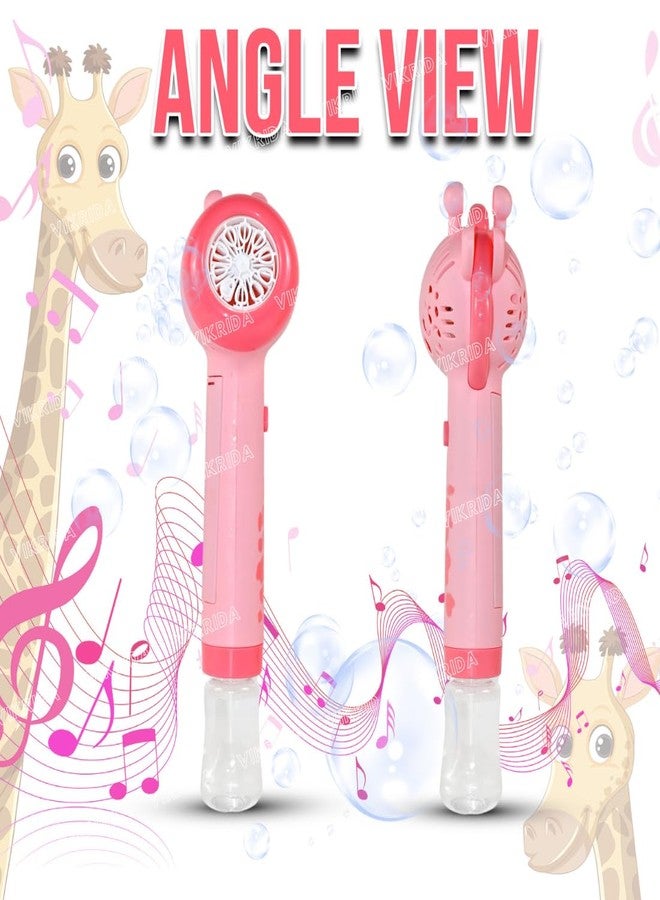 VikriDA Giraffe Bubble Stick with LED Lights - Includes 1 Bottle of Bubble Solution - Ideal for Indoor, Outdoor, and Birthday Party Celebrations - Image 4